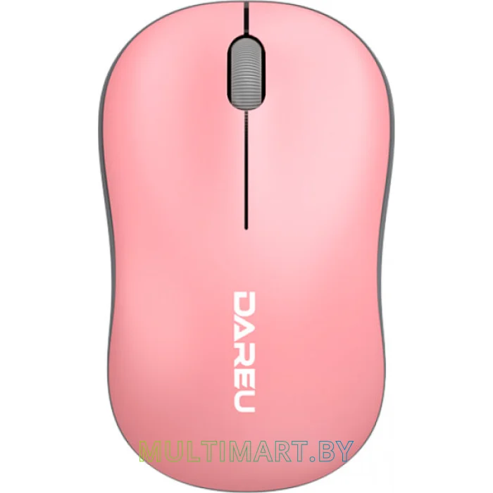 Мышь Dareu LM106G (розовый/серый)